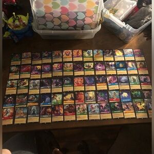 65 Lorcana cards bulk LOT 1